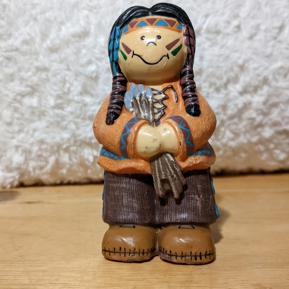 Vintage Thanksgiving candle set Native people and PILLgrams. - Picture 3 of 8